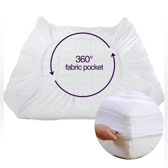 COPY - Easeland Mattress Pad - Queen Deep Pocket - Picture 5 of 9